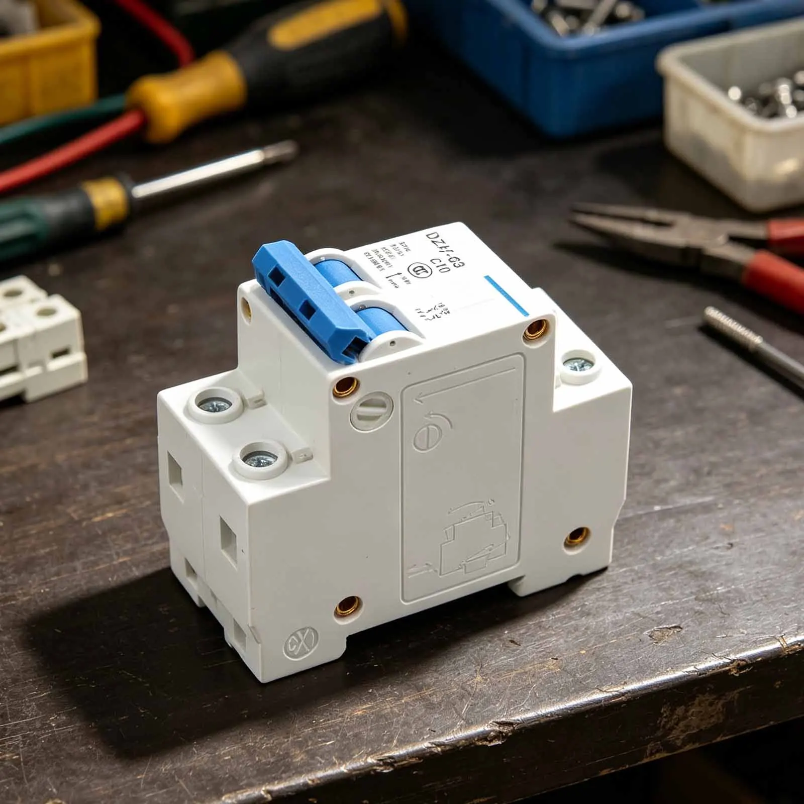 35mm standard DIN rail mount miniature for circuit breaker designed for low voltage DC250V quick power disconnection safety