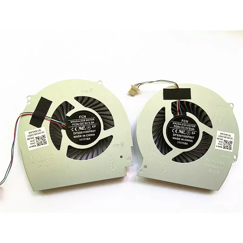 For Dell Inspiron 15R 7566 7567 7000 Gaming Laptop CPU and GPU Cooling Fan Replacement Kit New