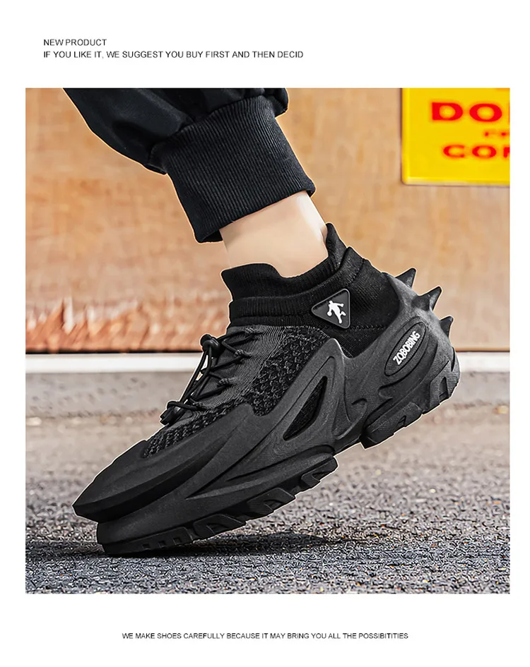 2026 Frühling und Sommer Neuer Stil Alltagstaugliche Personalisierte Herrenschuhe 39-45 Große Größen Dickbesohlte Modische Freizeitschuhe Vielseitige Sportschuhe – Detail 18