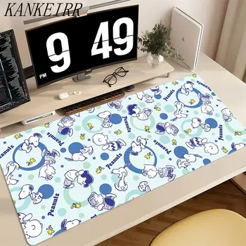 可愛史努比創意酷炫滑鼠墊 XXL 大號電腦桌墊 卡哇伊辦公室鍵盤防滑墊 可愛卡通滑鼠墊 12 最佳銷售 可愛滑鼠墊 - №9