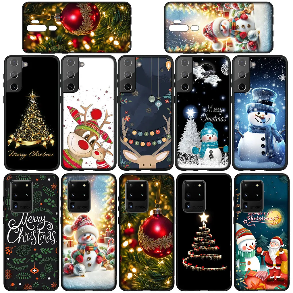 Merry Christmas Tree Deer Snow Cover Phone Casing for Xiaomi Poco C50 C55 C51 C65 X6 X3 NFC GT X4 M6 M4 M5 C40 F3 F6 F5 Pro Case