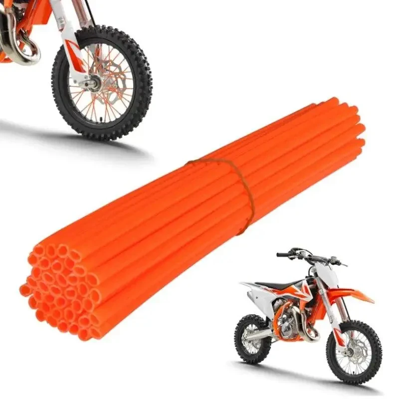 

36/72PCS 24cm Universal Dirt Bike Spoke Covers Motorcycle Wheel Rim Spoke Wrap Kit Skins Protector Cover For Motocross Bike