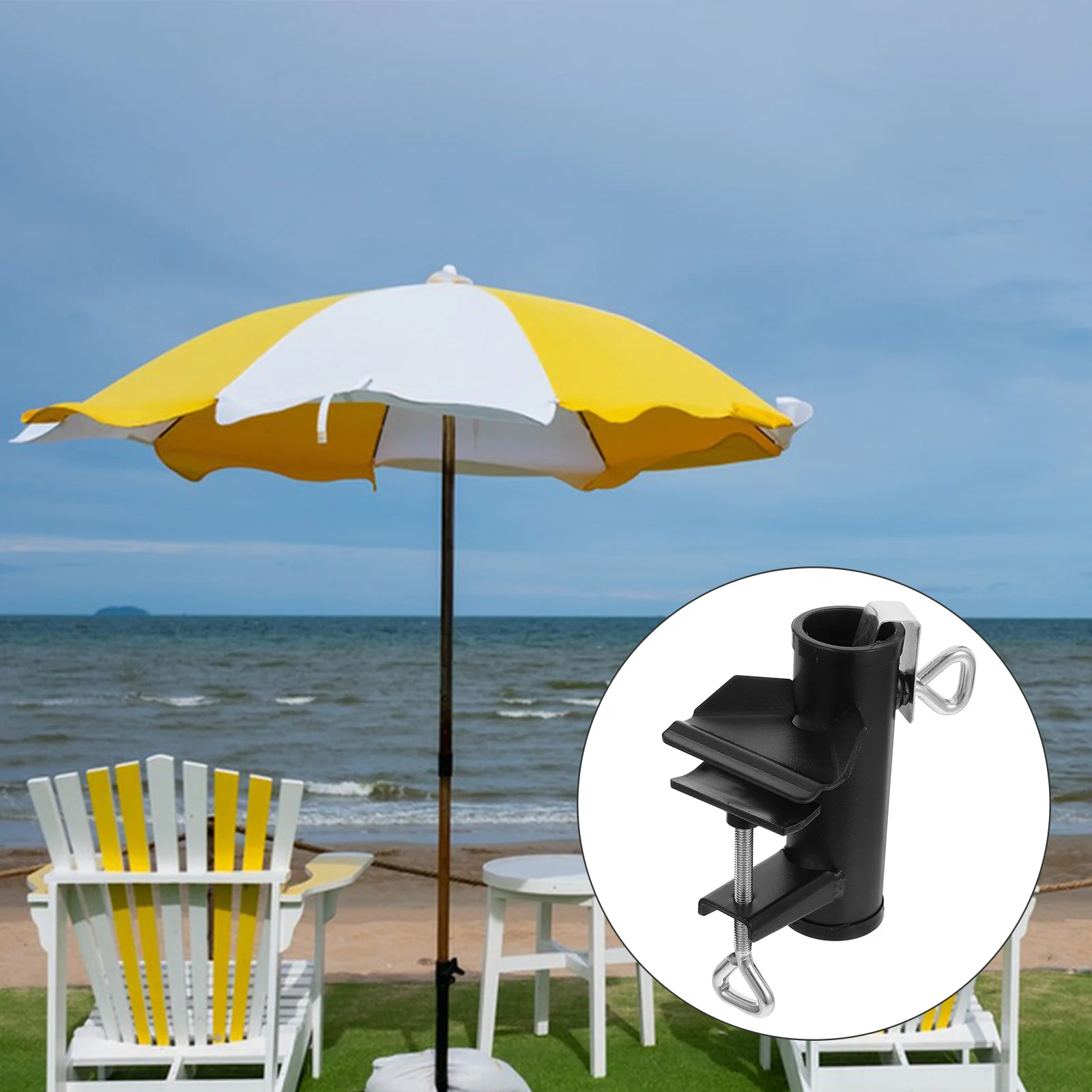 

Umbrella Clip Parasol Tabletop Bracket Outdoor Adjustable Clamp Garden Fixing Stable Reliable parasol clip patio umbrella clip