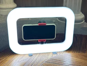 

​ ​ Ручная видеолампа YM200, кольцевая заполняющая лампа 3-в-1 с креплением для холодного башмака для телефона/камеры видеоблогов и потоковой передачи в реальном времени