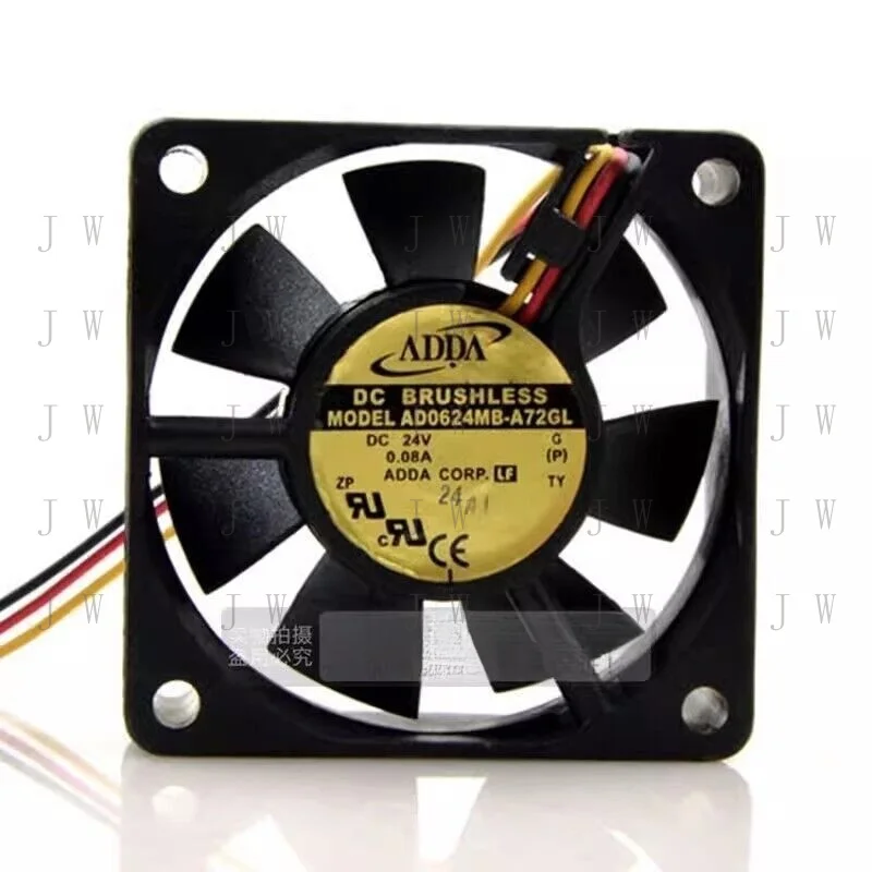 DDW FOR  AD0624MB-A72GL 6025 DC24V 0.08A 6CM 3-Wire Inverter Cooling Fan