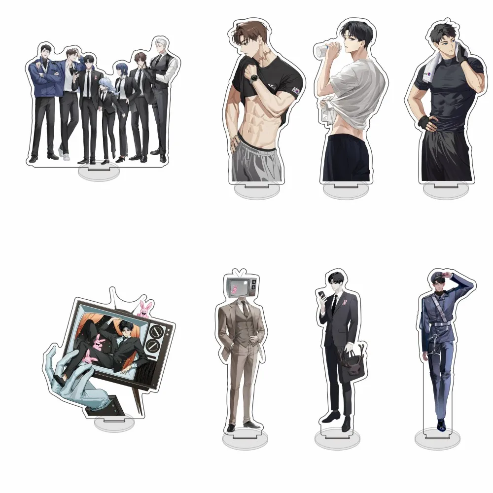 رواية كوميدية؛ يجب أن تذهب إلى العمل حتى إذا كنت خائفة من ذلك 15 سم نموذج قائم لشخصية الأكريليك؛ هدية تزيين سطح المكتب