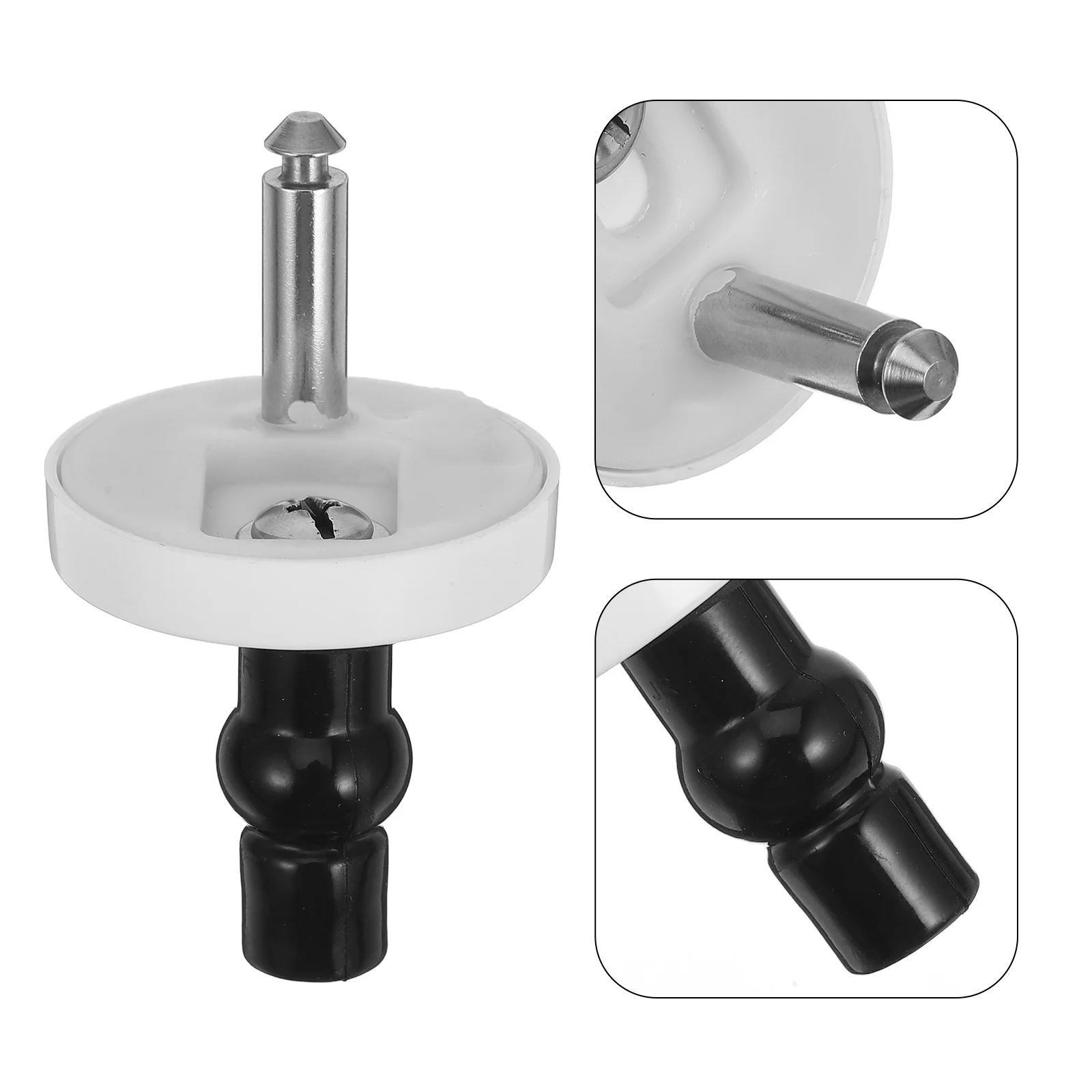 

2Pcs Toilet Seat Hinges Pads Durable Easy to Install Universal Compatibility Secure Fit Replacement Accessories