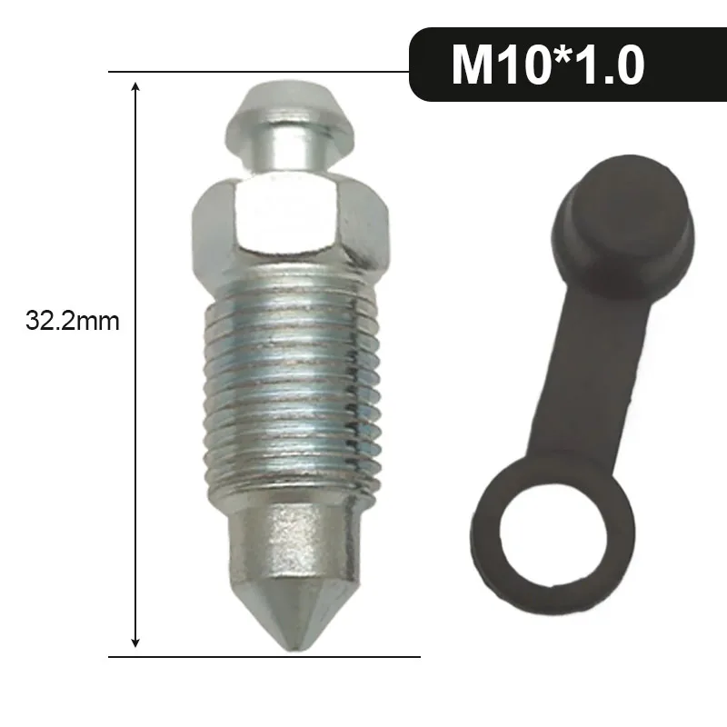 Motorrad-Bremszangen-Ölablass-Schrauben M8 M10 mit Gummikappe für Brembo-Bremszangen-Entlüftungsnippel-Bolzen – Detail 3