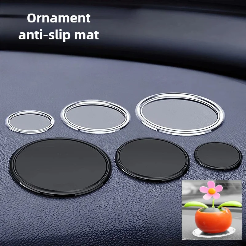 

10/20 PCS Anti Slip Pad Stickers for the Car Dashboard Ornament Base High-temperature Resistant Adhesive Silicone Pads Reusable
