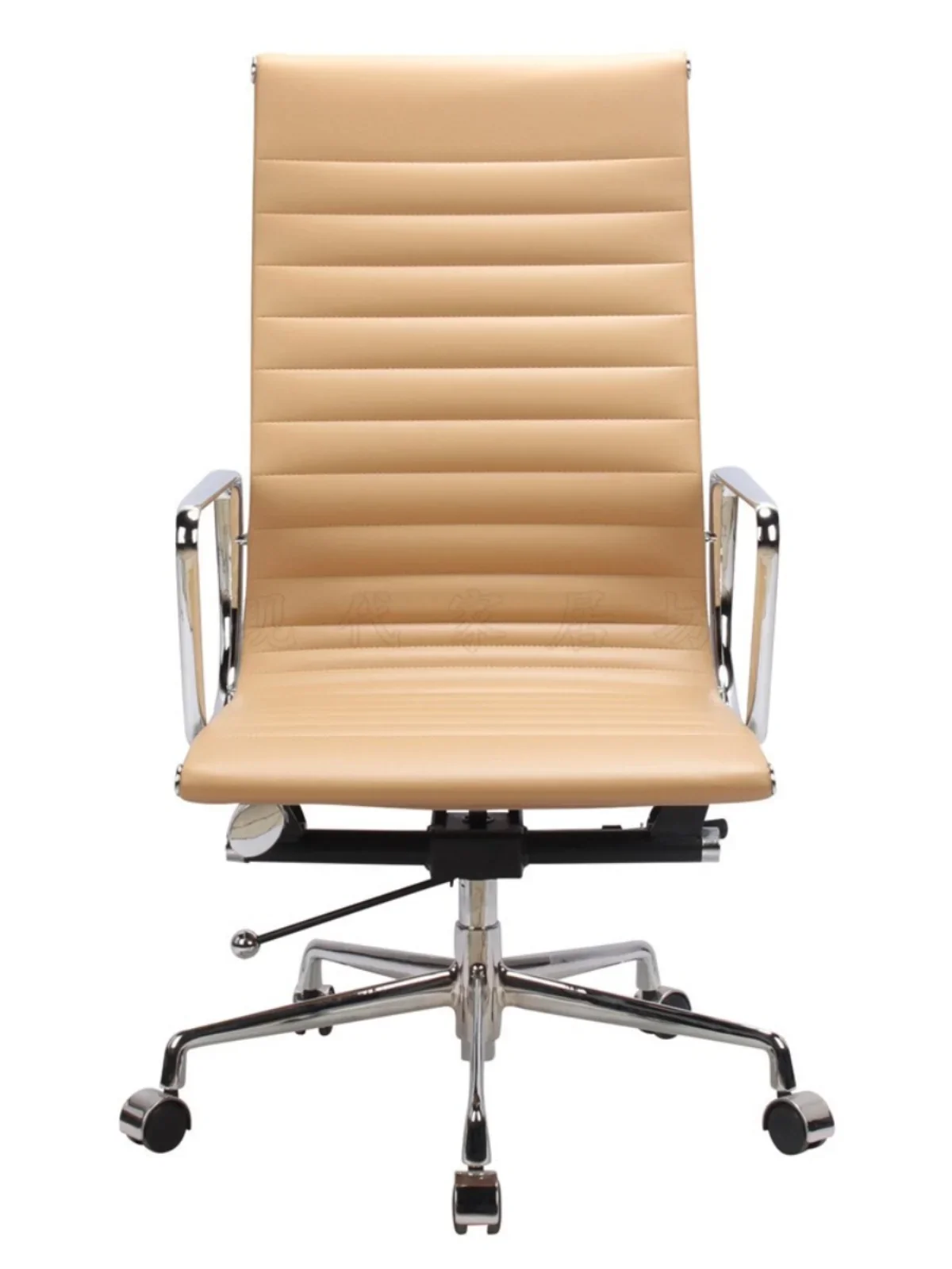 Comfortable computer chair white cowhide staff chair sedentary office  meeting training swivel negotiation fact