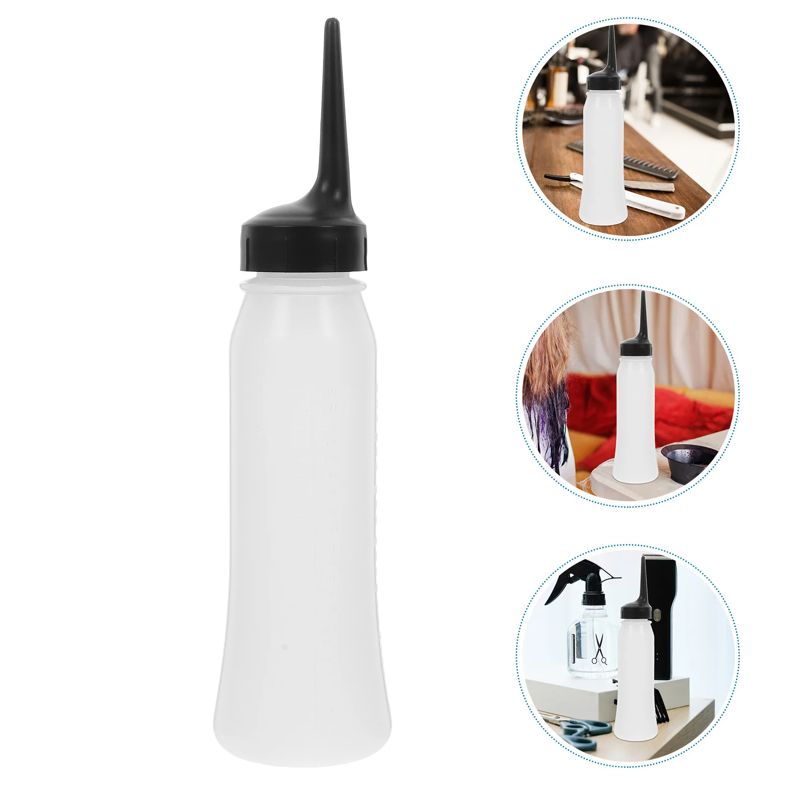 3 قطع من زجاجات توزيع الضغط للتنظيف الجاف وصبغ الشعر ذات الأطراف الدقيقة وزجاجات الصالون #5
