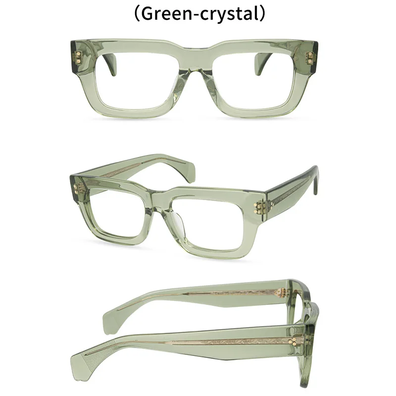 Belight Optical  Classical Thick Acetate  Square Shape Glasses Frame Men Women Prescription Eyeglasses Retro Eyewear 9602