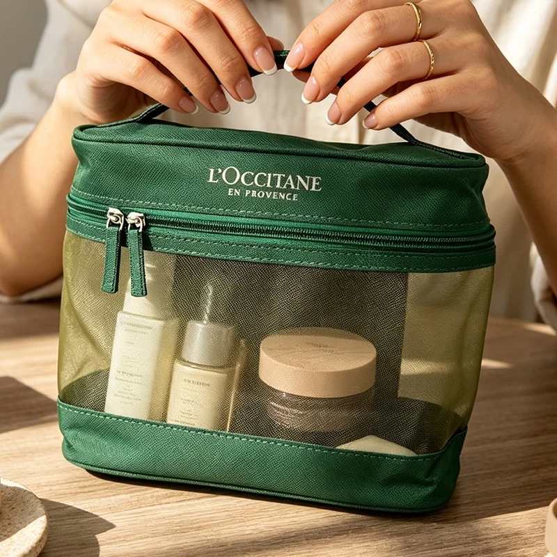 Ysl Beauty Makeup - LOCCITANE’s Green White Minimalist Makeup Bag
