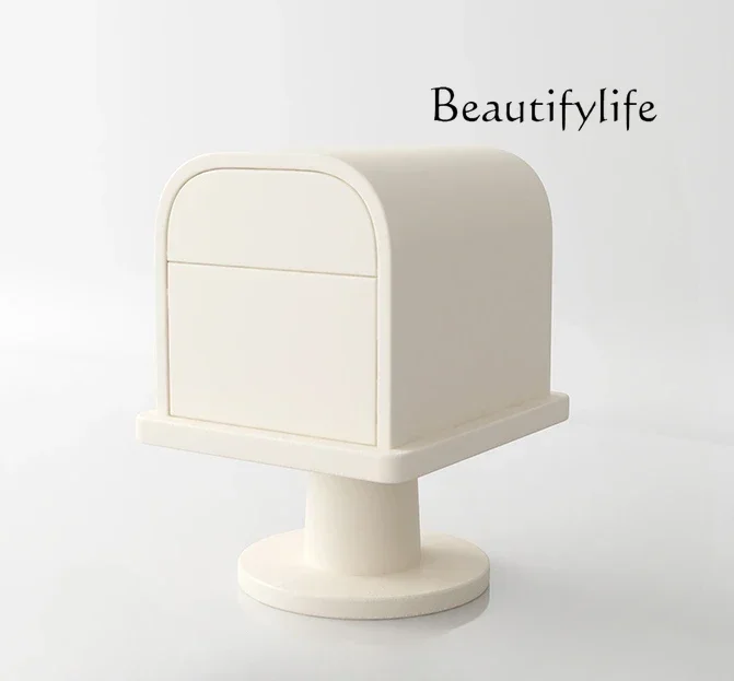 

French Bedside Table Cream Style Nordic Style Small Solid Wood Home Bedroom Bedside Cabinet