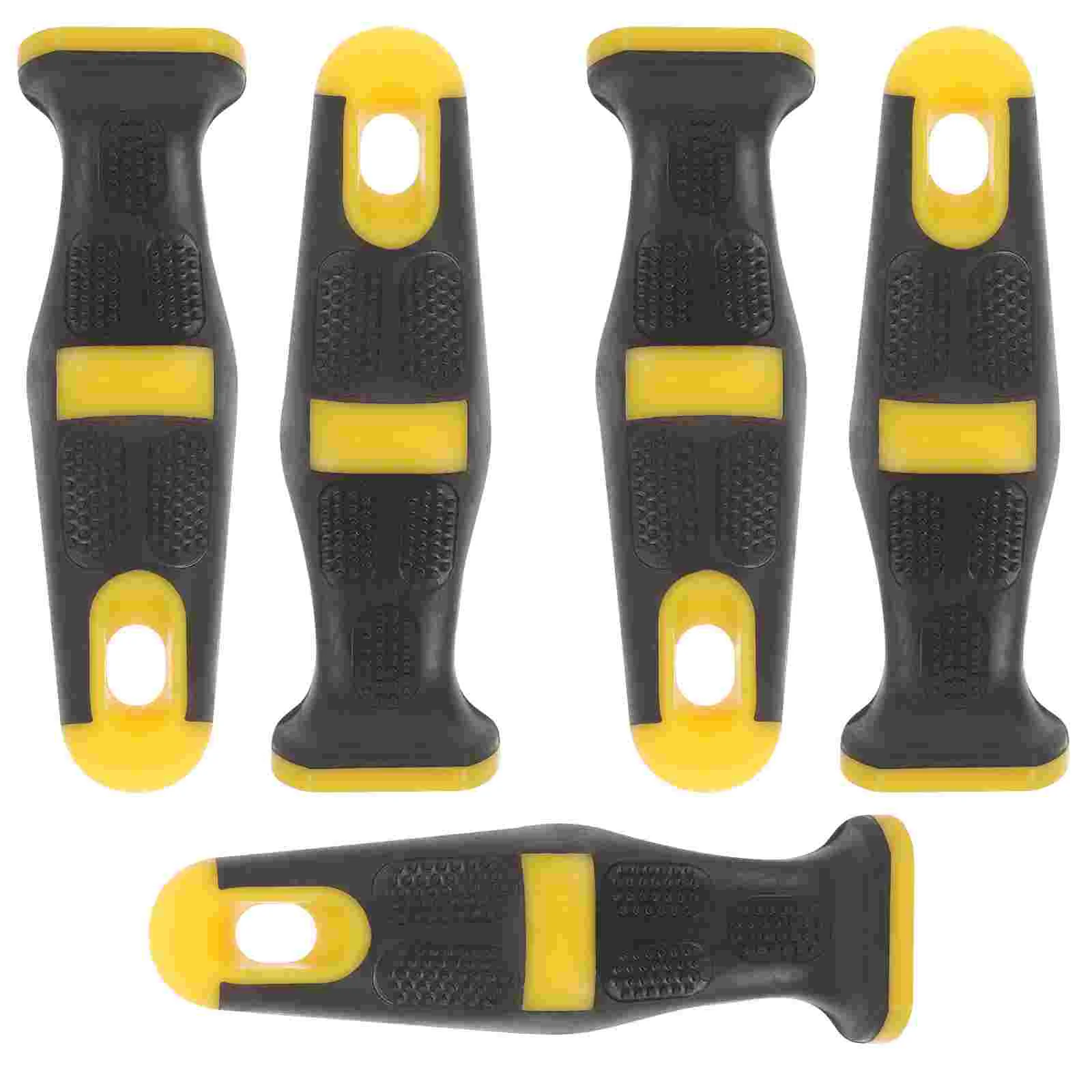 5 Pcs File Handle Ergonomic Grip Non-skid Odorless Universal Replacement Tpr Tool