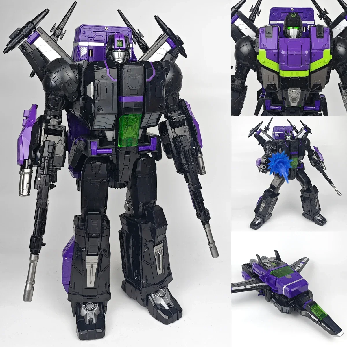 

In stock Vincoroor Oversize Black Version Jetfire Skyfire 40cm OSKO v33-06b v3306b Transformation Action Figure