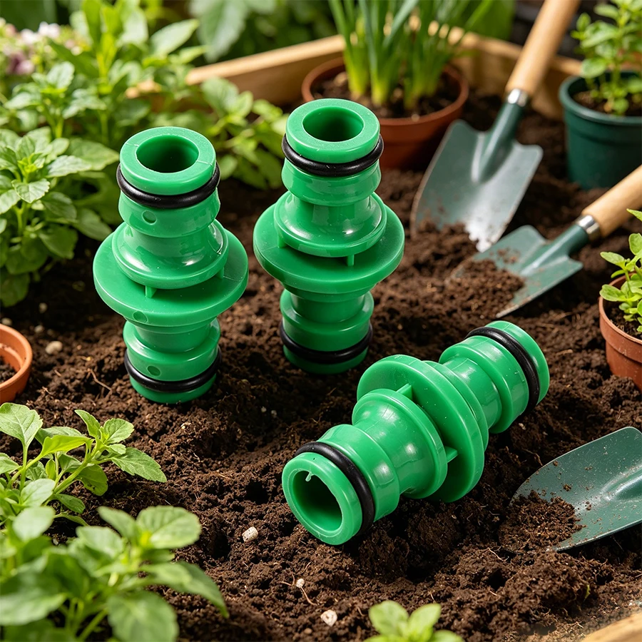 5/10Pcs 16mm Garden Hose Double Male Connector Universal Fit Leakproof with Rubber Seals Easy to Install for Watering Heavy Duty