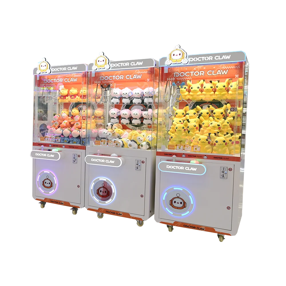 Supermarket crane toy claw machine Coin Operated Catch Toy Machine Small plush toys doll gift game machine mini claw crane