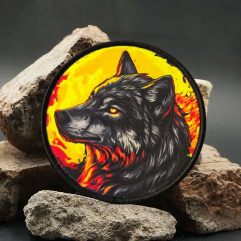 2026 Neuer taktischer Aufnäher, Firemoon Wolf Military Moral Abzeichen, für Kleidung, Hüte, Rucksäcke, taktische Ausrüstung, Klettverschluss
