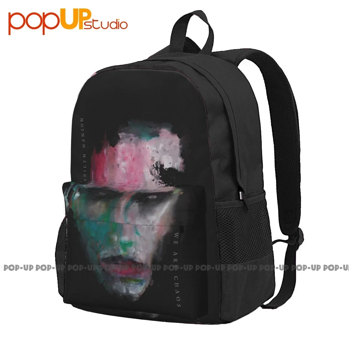 Marilyn Manson We Are Chaos Large Capacity Backpack Print New Style Storage Bag Multi-function