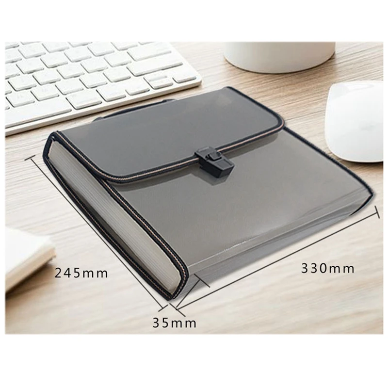Portable Expanding File Folder 13 Pocket A4 Accordion File Document Organizer Test Paper Folder For Paper And Document