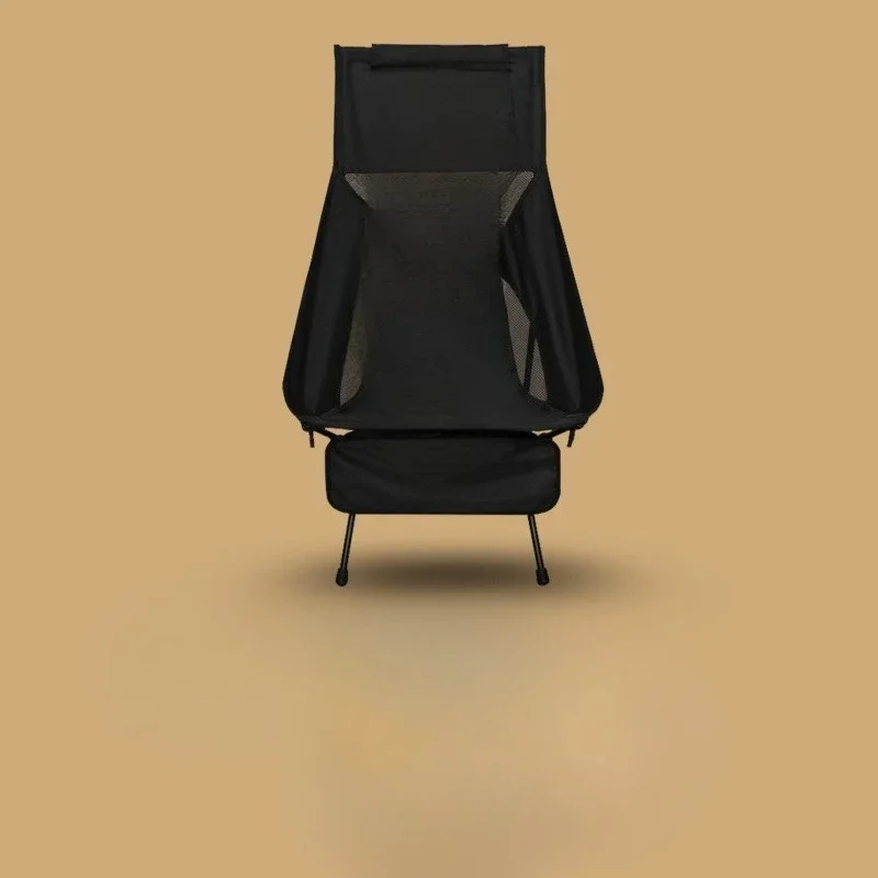 

American blackened high-back camping chair outdoor picnic table and chair set car motorcycle lightweight folding storage