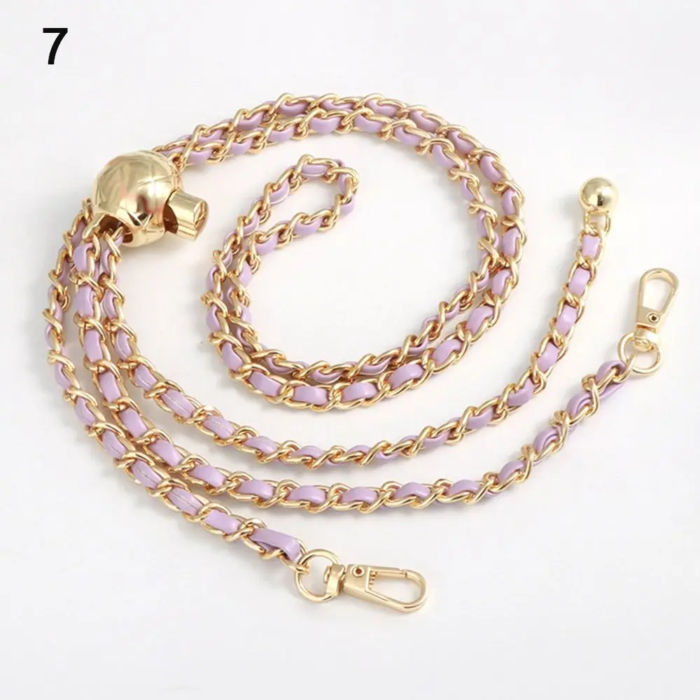 Small Metal Bag Chain Golden Balls Chain Replacement Shoulder Strap Non-fading Chain Adjustable Length Strap
