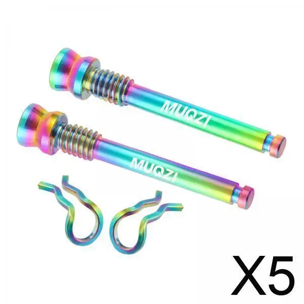 

5x Bike Disc Brake Pads Threaded Pins Spare Parts Practical Riding Outdoor Lightweight Cycling