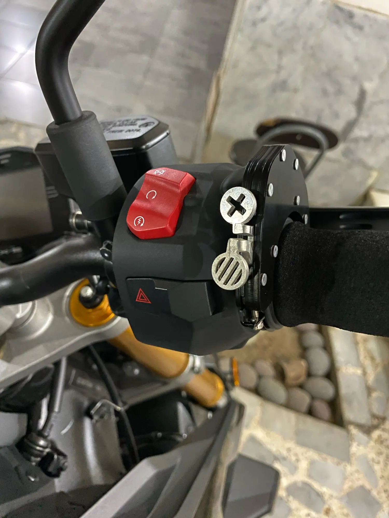 Accesorio de bloqueo del acelerador del manillar del Control de crucero de la motocicleta para Honda Valkyrie GL1500CT Tourer XR 650 Valkyrie Rune 1800 XL125V