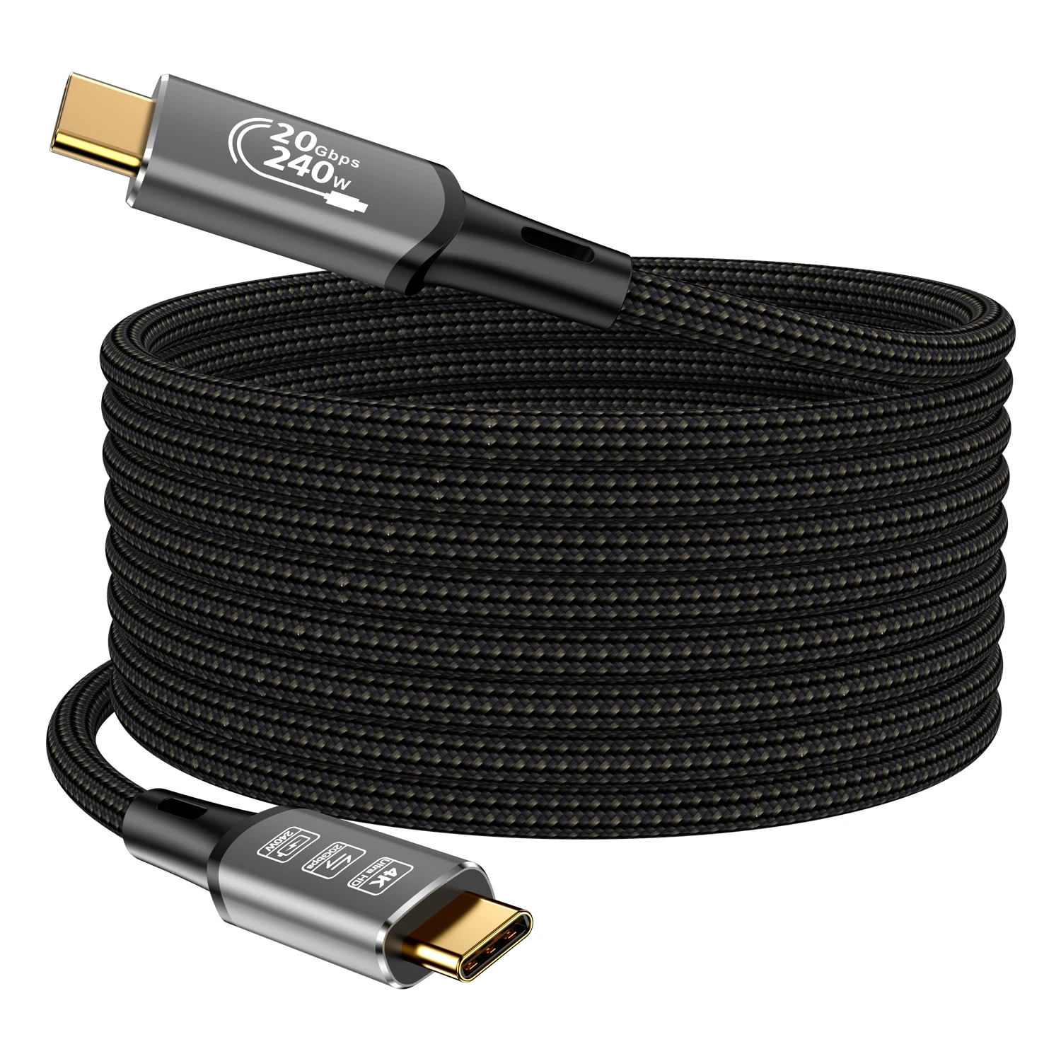 

CABLEDECONN USB4 Cable male male USB 4 Type-c Cable Ultra HD 4K@60Hz 240W Charging 20Gbps Data