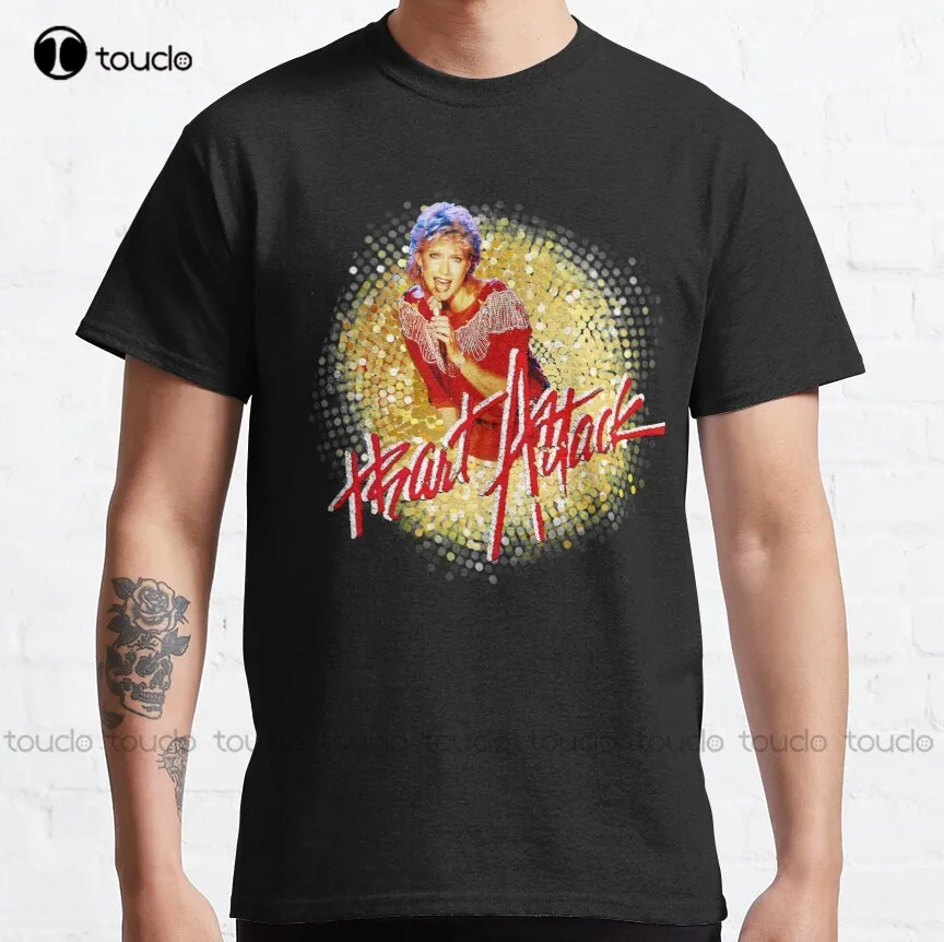 Olivia Newton-John - Heart Attack - 80S Music Graphic T-Shirt Pride Shirt Custom Aldult Teen Unisex Digital Printing Tee Shirts