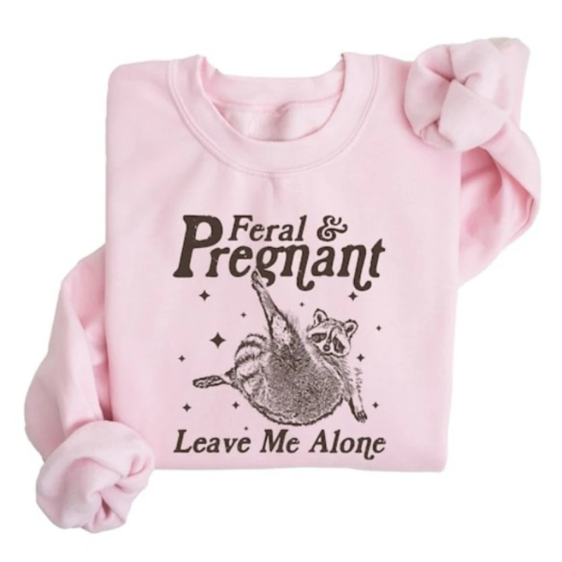 الحمل الفكاهة الحديدية والحوامل الراكون البلوز مضحك الأمومة أمي لتكون عرق الحديد والحوامل اتركني وحدي هودي