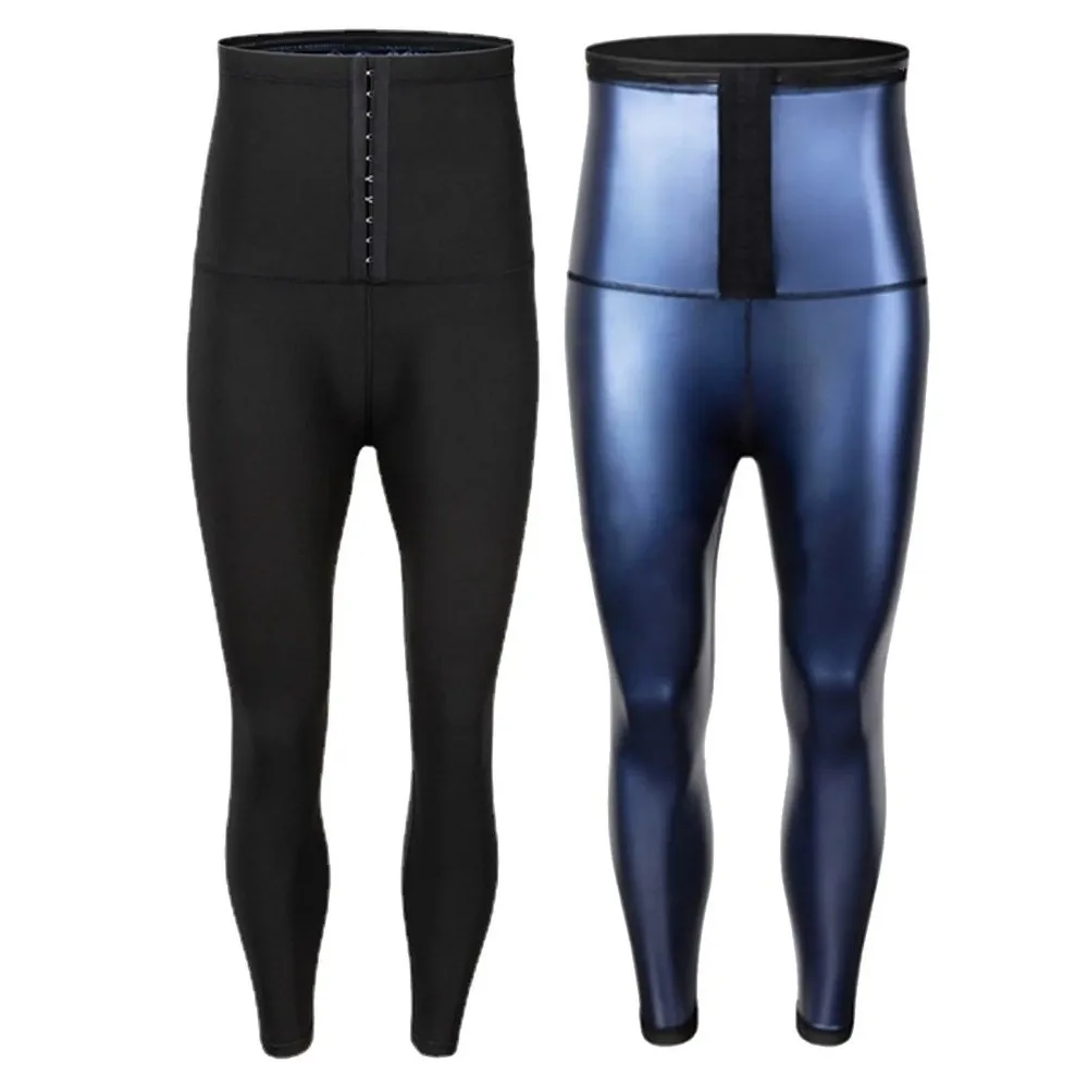 

Compression Fit Sweat Absorption Pants Sauna Effect Sweat Absorption Body Shaper Gym Ready Tummy Control Men Loss Leggings