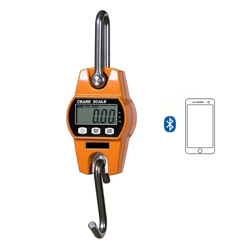 

J&R Best Heavy Africa Kenya Ghana Industrial Rechargeable 300KG 660LB Digital Bluetooth Weighing Hanging Crane Scale