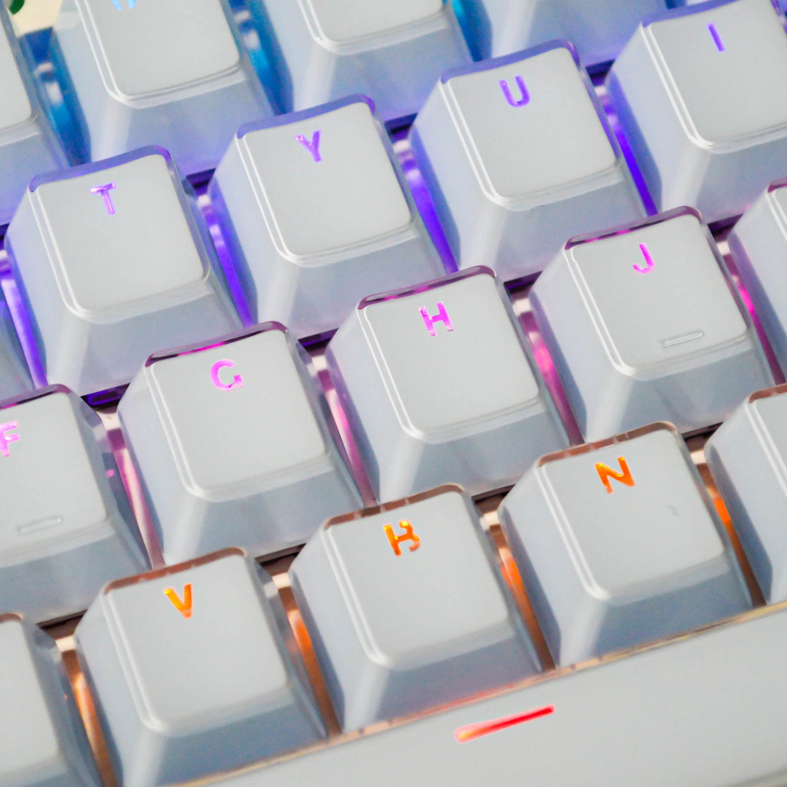 Crystal Translucent ABS Keycaps OEM Profile Key PBT Keycap 116 Keys Backlight Keycaps For Cherry MX Switches Mechanical Keyboard