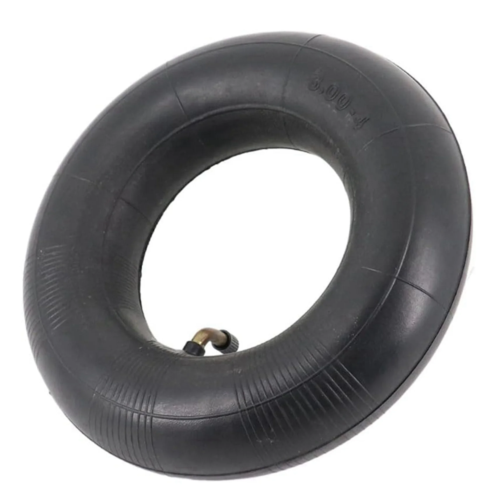 Pack Of 4 Inner Tubes With TR87 Valve For Wheelbarrow, Sack Truck, Handcart 3.00-4, 10X3, 260X85 Black