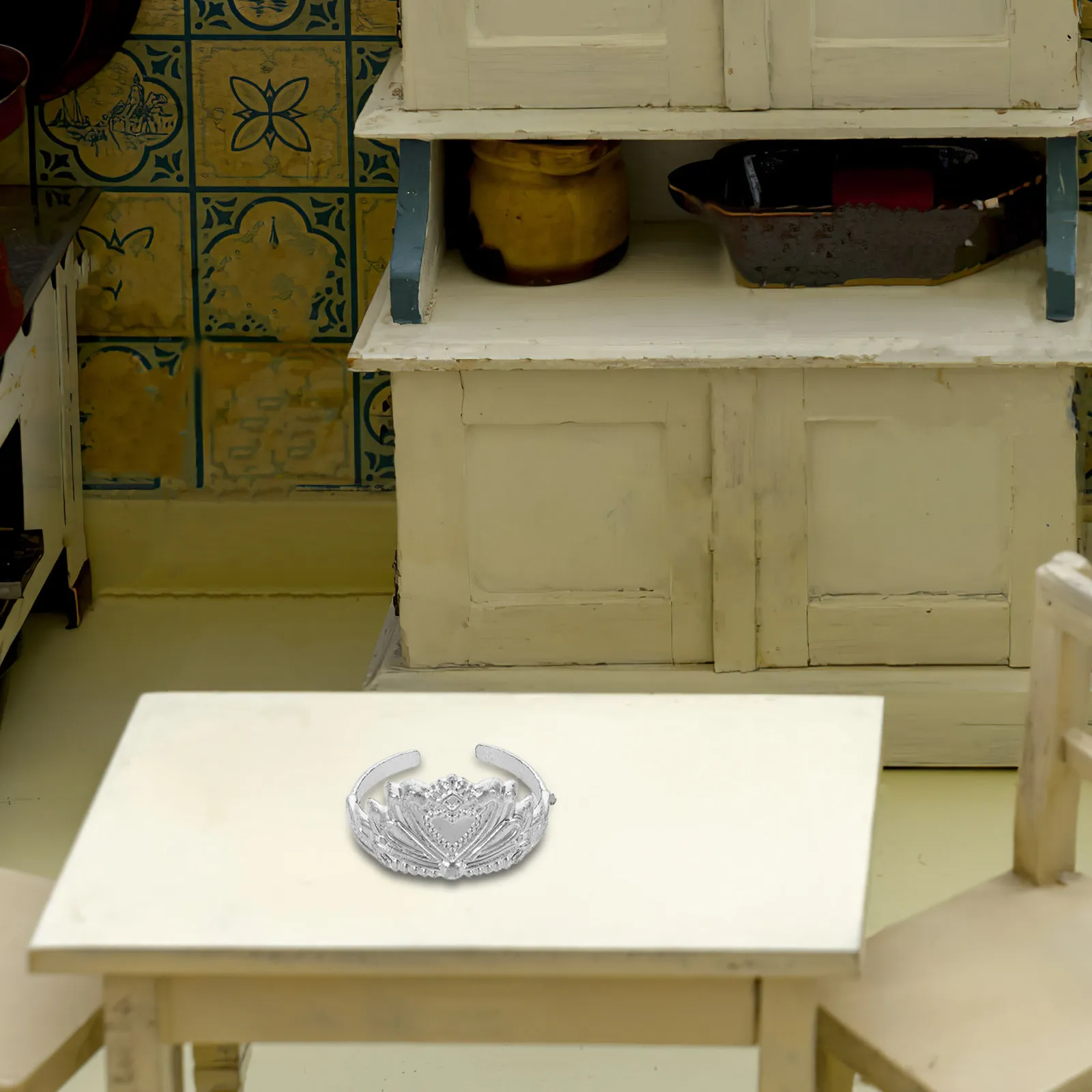 

80Pcs Plastic Dollhouse Crown Assortment Mini Tiara Headwear for Role Playing Creative Play Small Scale Decorative Accessory