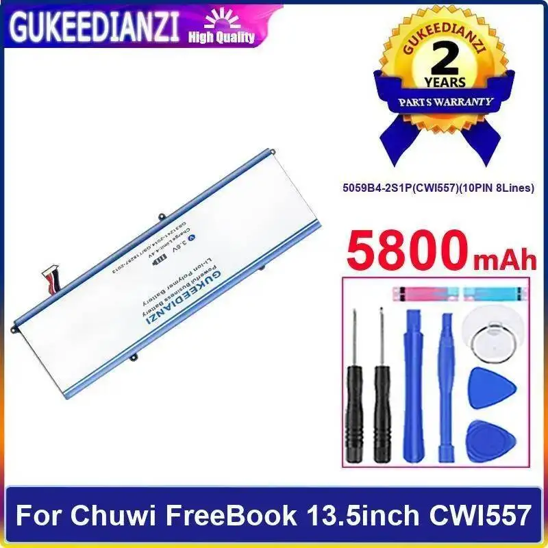 

Высокая совместимость для Chuwi Freebook CWI557 13,5-дюймовый ноутбук 5059B4-2S1P 10PIN 8 линий аккумулятор 5800 мАч сейф