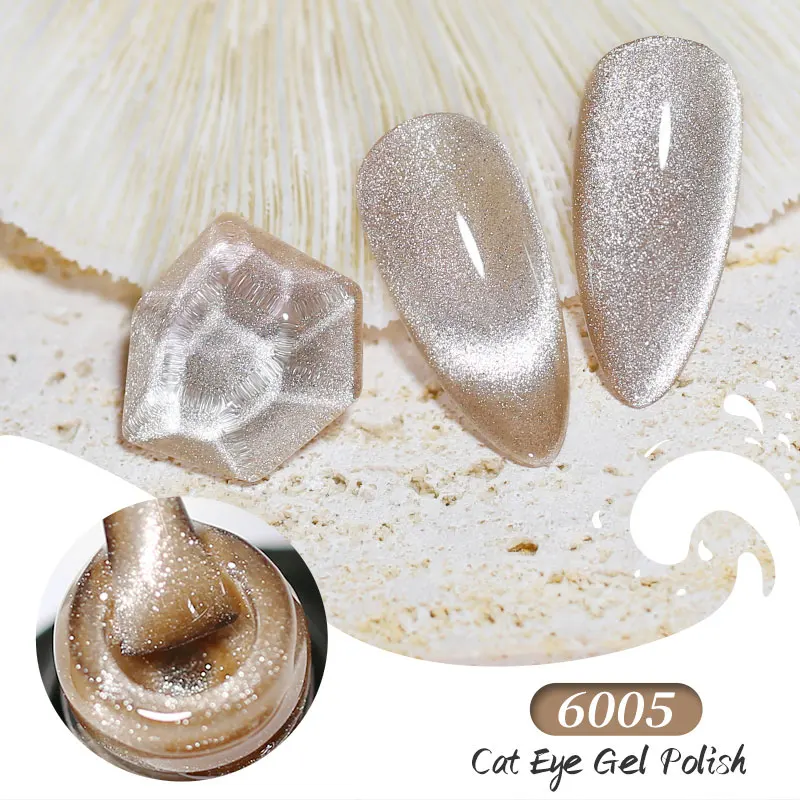 NAILCO Crystal Cat Magnetic Gel Lakier do paznokci 9D Sparkling Glitter Chameleon Semi Permanent Soak Off Nail Art Gel Varnish New