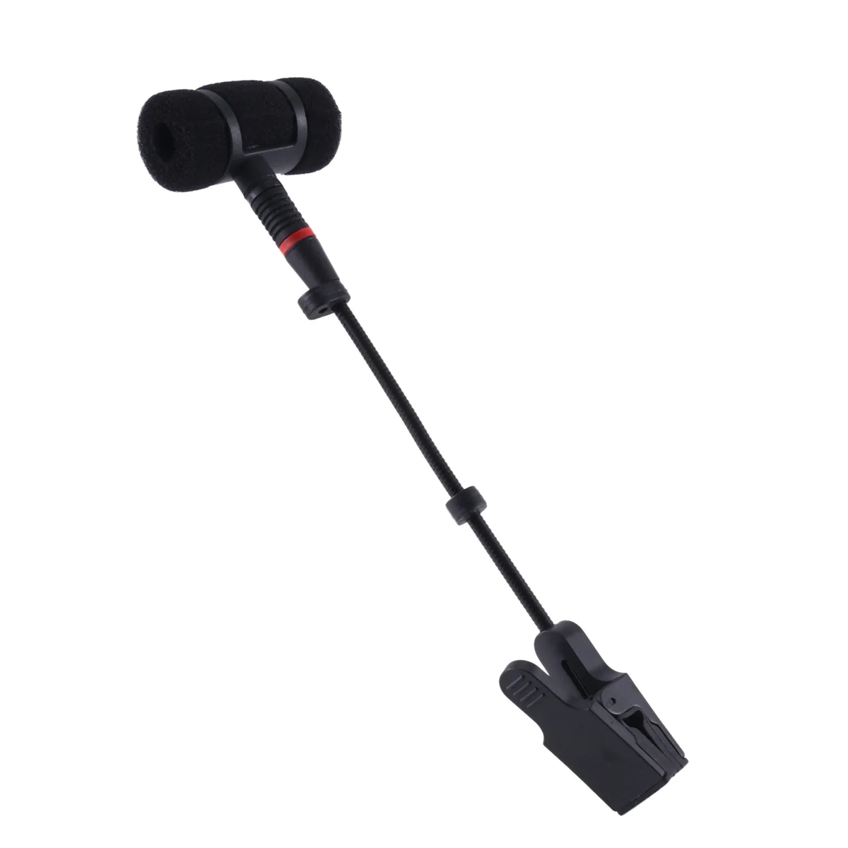 Suporte do microfone do saxofone, instrumento de sopro, Mic Mount, suporte durável, Mini Shock Mount