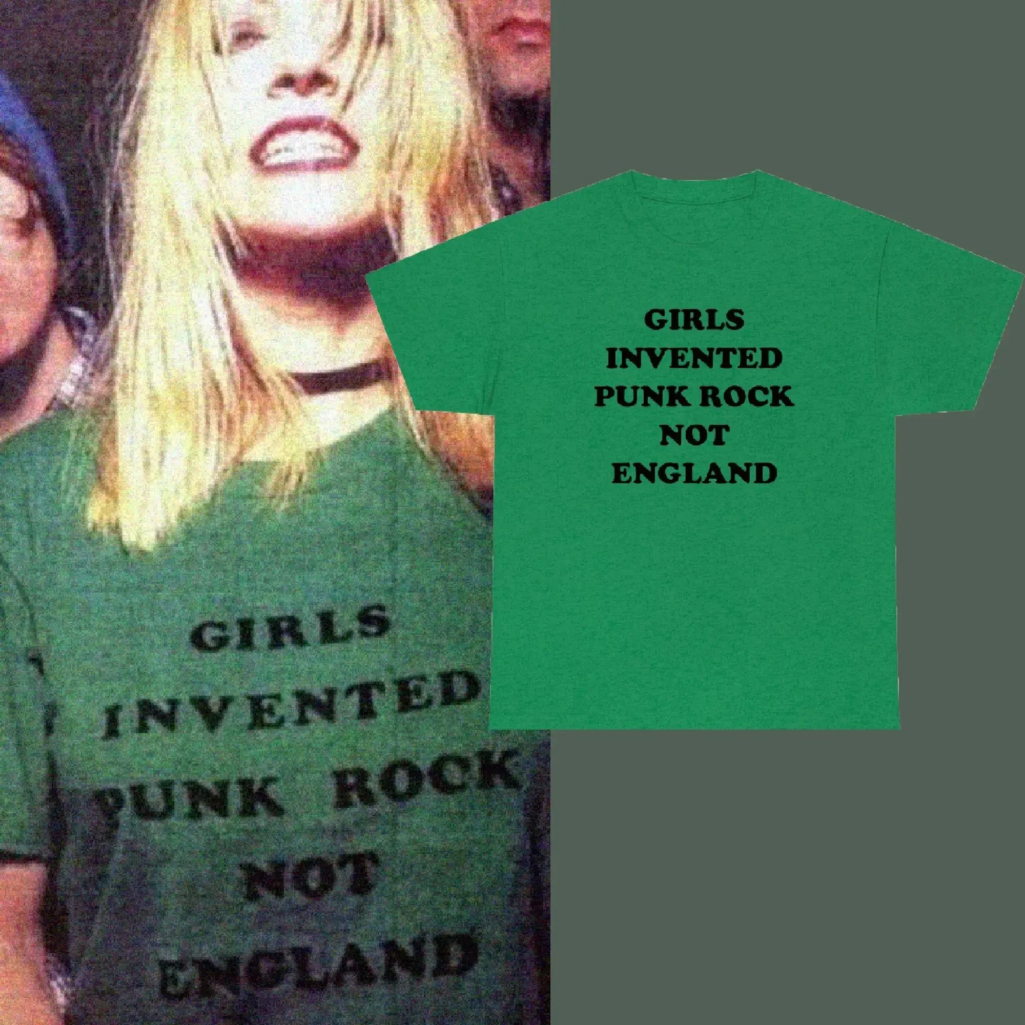 Girls Invented Punk Rock Not England Unisex T-Shirt