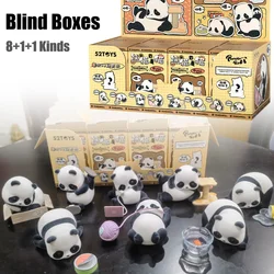 Blind Box Toys Panda Roll Pandas Are Also Cat Series Desktop Ornaments Action Figures Kawaii Animal Model Surprise Boxes Fubao
