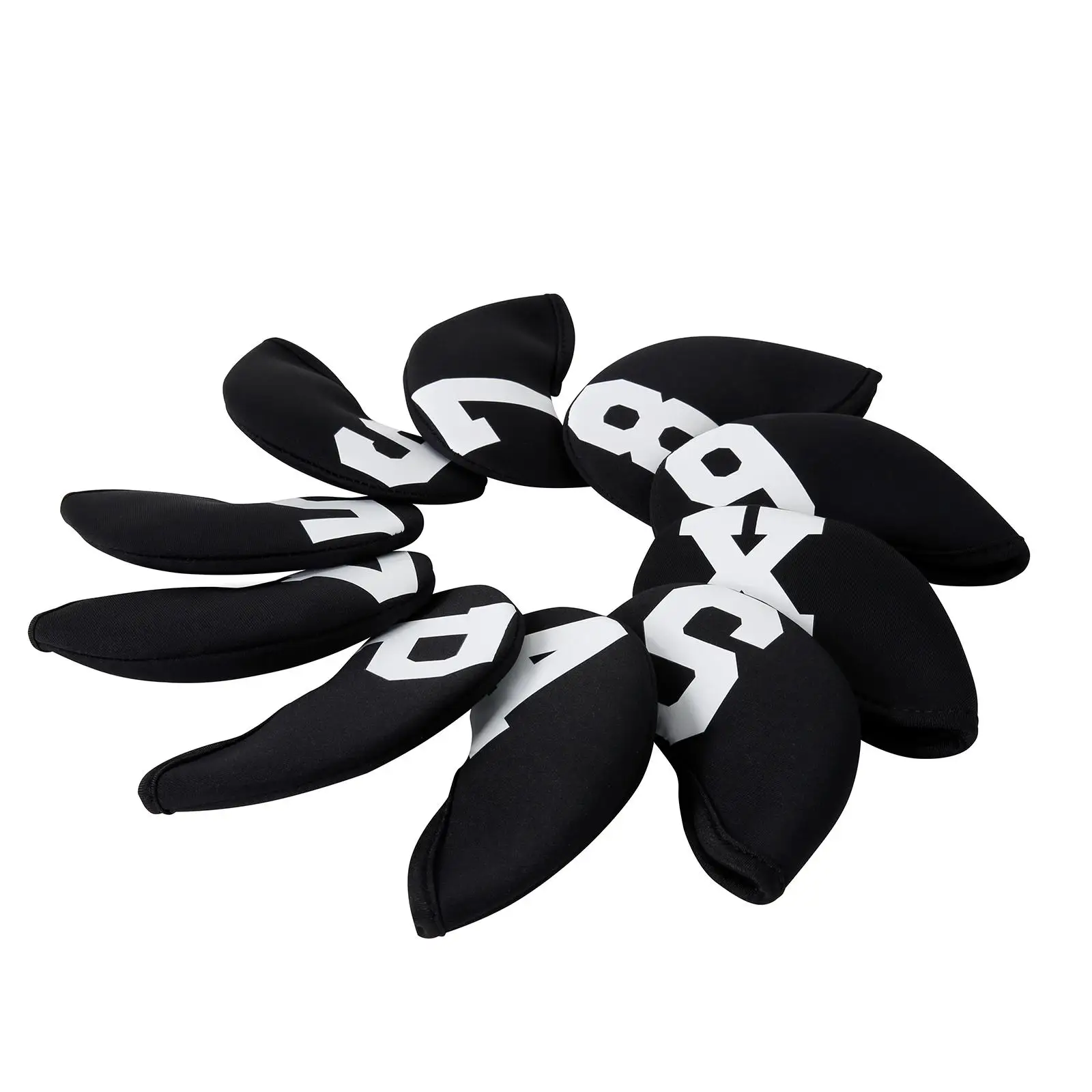 10 Pack Golf Head Covers, Waterproof Head Covers for Most Iron on Club Head Covers for Golf Accessories