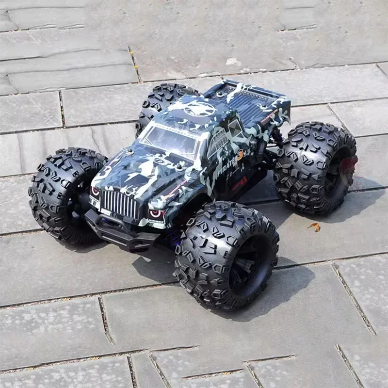 1/8 Four-wheel Drive Scooter Remote Control Vehicle Brushless Violent Off-road Vehicle Model Toy Gift