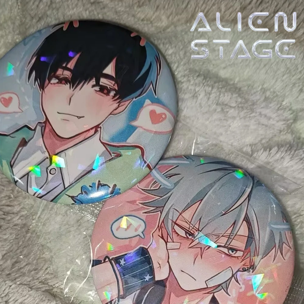 

Anime Alien Stage Ivan Till Cospaly Badge Round Pins Unisex Collectable Brooches Bag Decoration Props