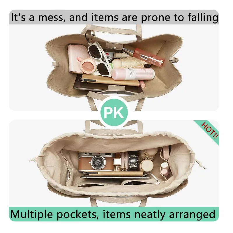 Bag Lining Storage Purse Fit For Cyme Mini Tote Insert Organizer For Cyme Tote Bag Keep Shaper,Bag Accessories view 2
