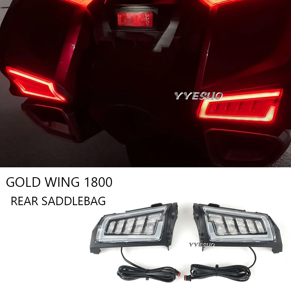 Gold Wing 1800 Accessories Rear Saddlebag LED Lights For Honda Goldwing GL1800 Tour Retrofit GL 1800 Turn Signal Light