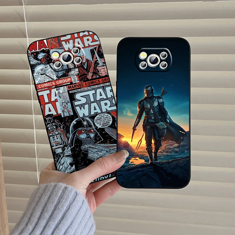 S-Star W-Wars Jedi Anime For Xiaomi Mi Poco F5 F4 F3 X6 X5 X4 X3 M6 M5 M5S M4 M3 C65 Pro GT NFC 5G Black TPU Phone Case