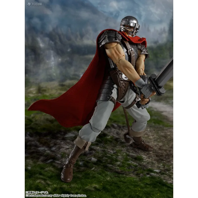 Bandai Original S. H. Figuarts fertige bewegliche Puppen Gus (Sword Wind Legend) Anime Actionfigur Modell Spielzeug Modell Geschenke für Jungen