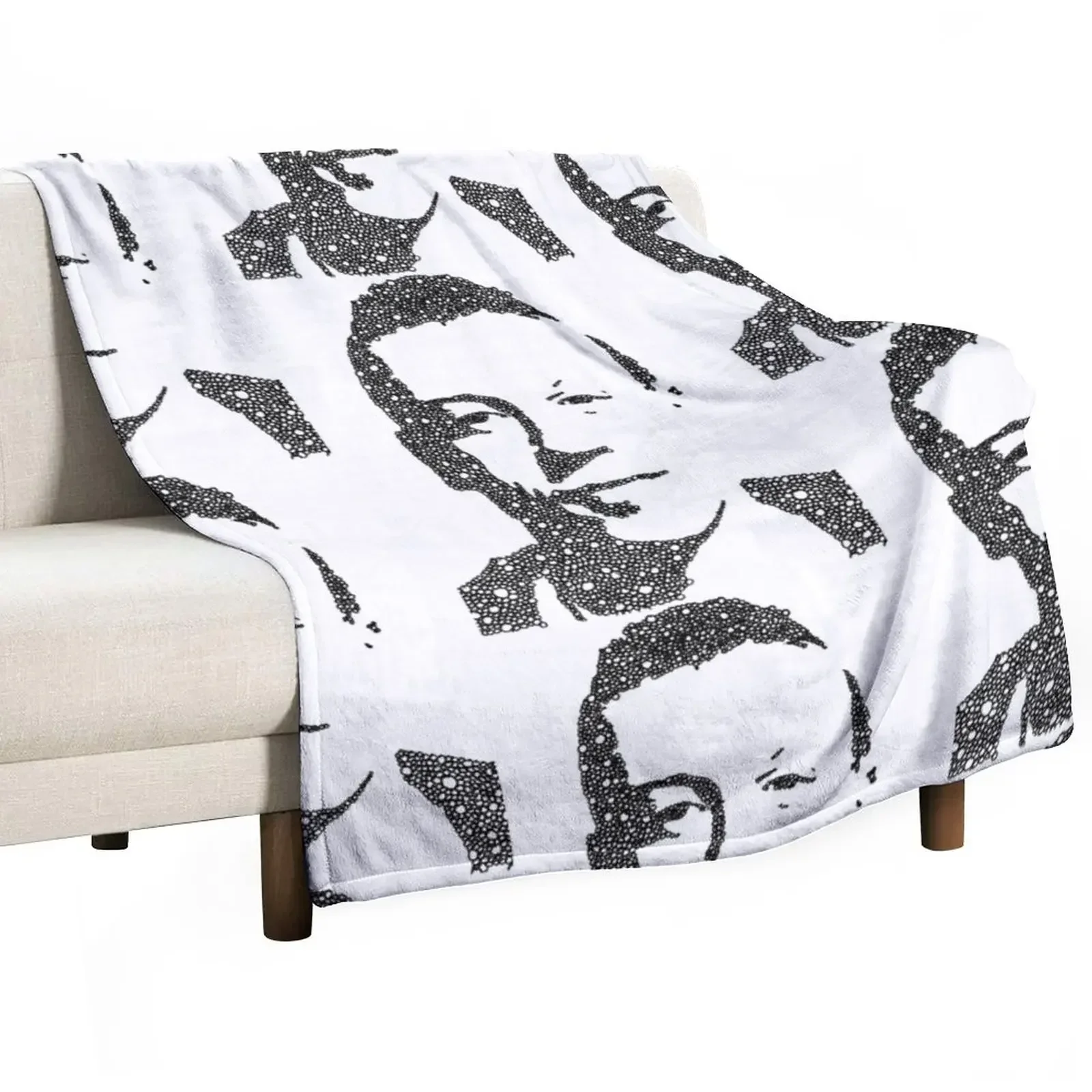 

New Macklemore Portrait Throw Blanket Summer Beddings Sofas manga Blankets